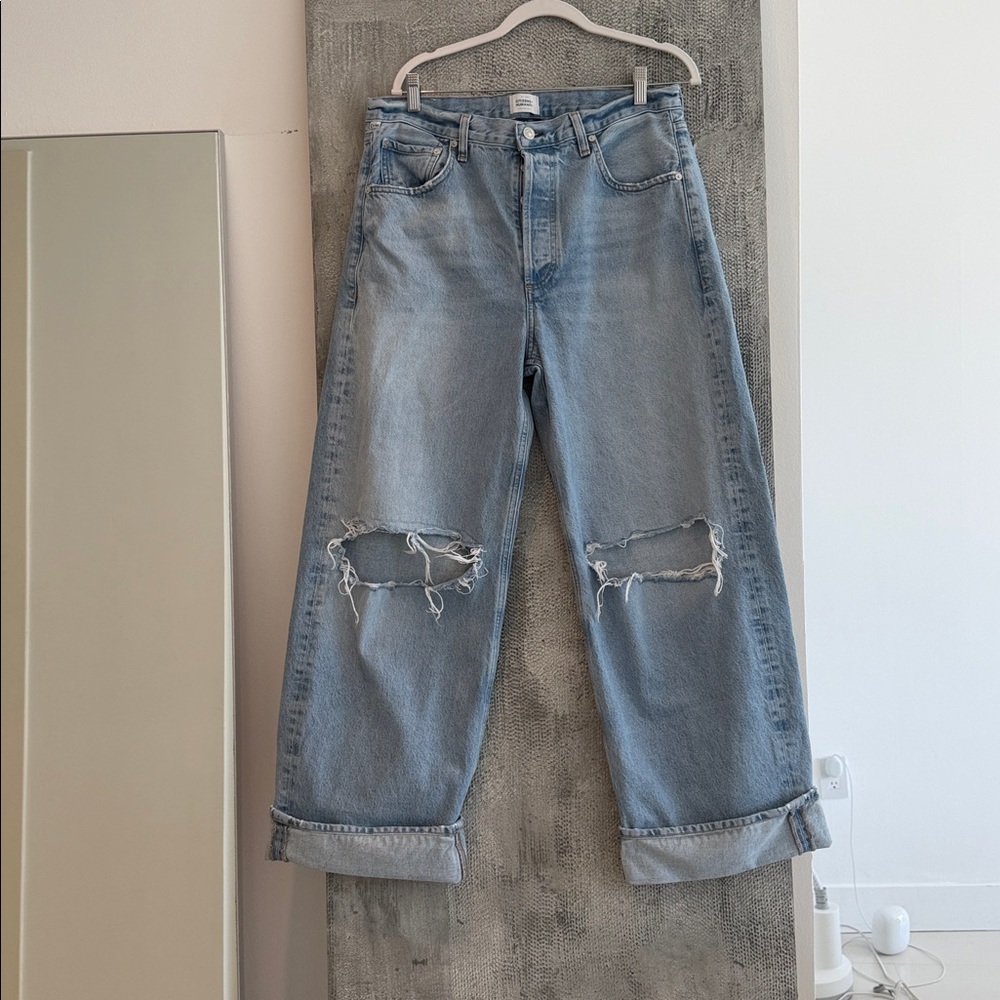 Citizens Of Humanity Light Blue Distressed Boyfriend Jeans